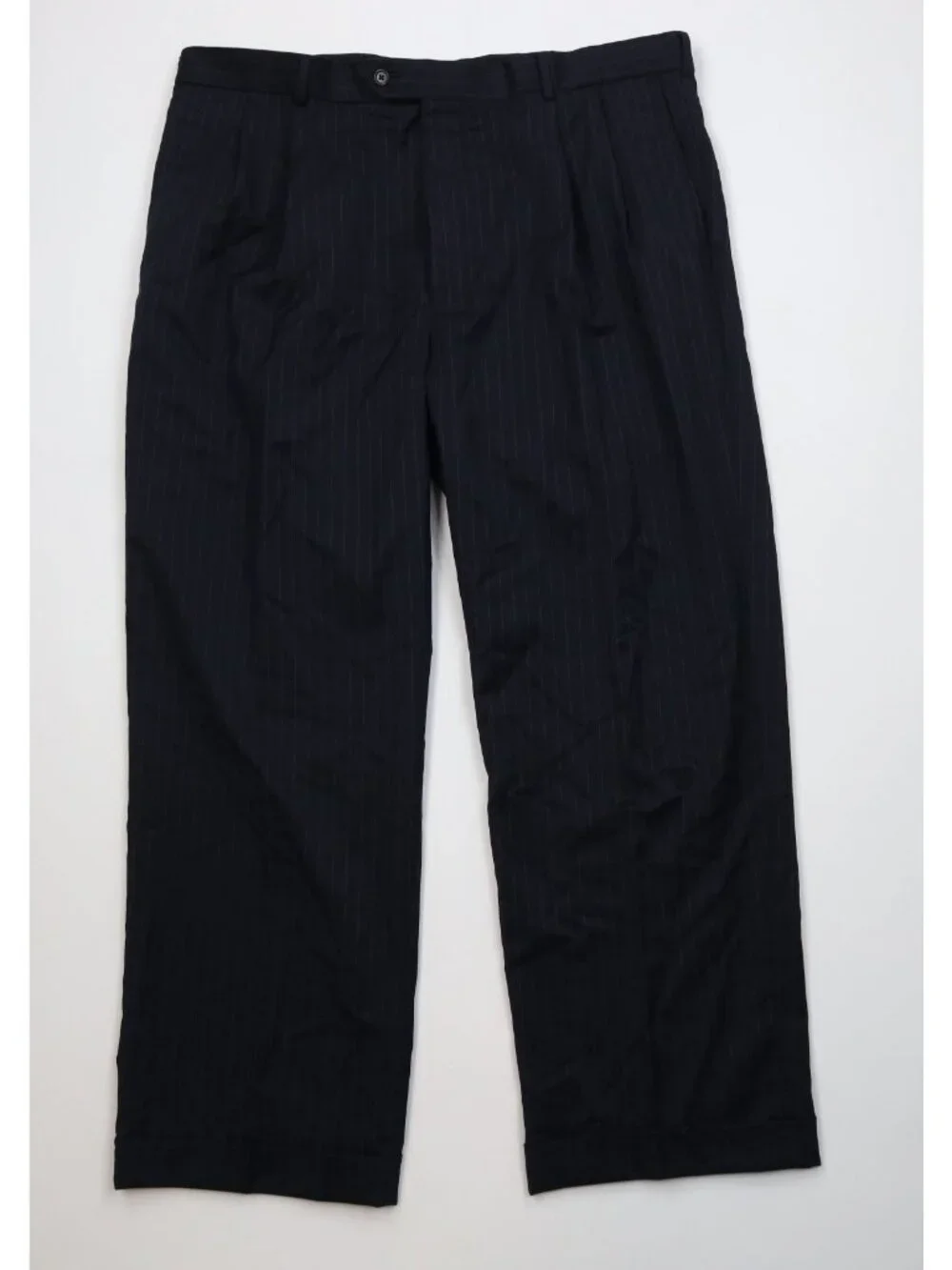 Brooks Brothers Mens 48L 2 Piece 1818 Madison Estrato Wool Striped Suit 43x30